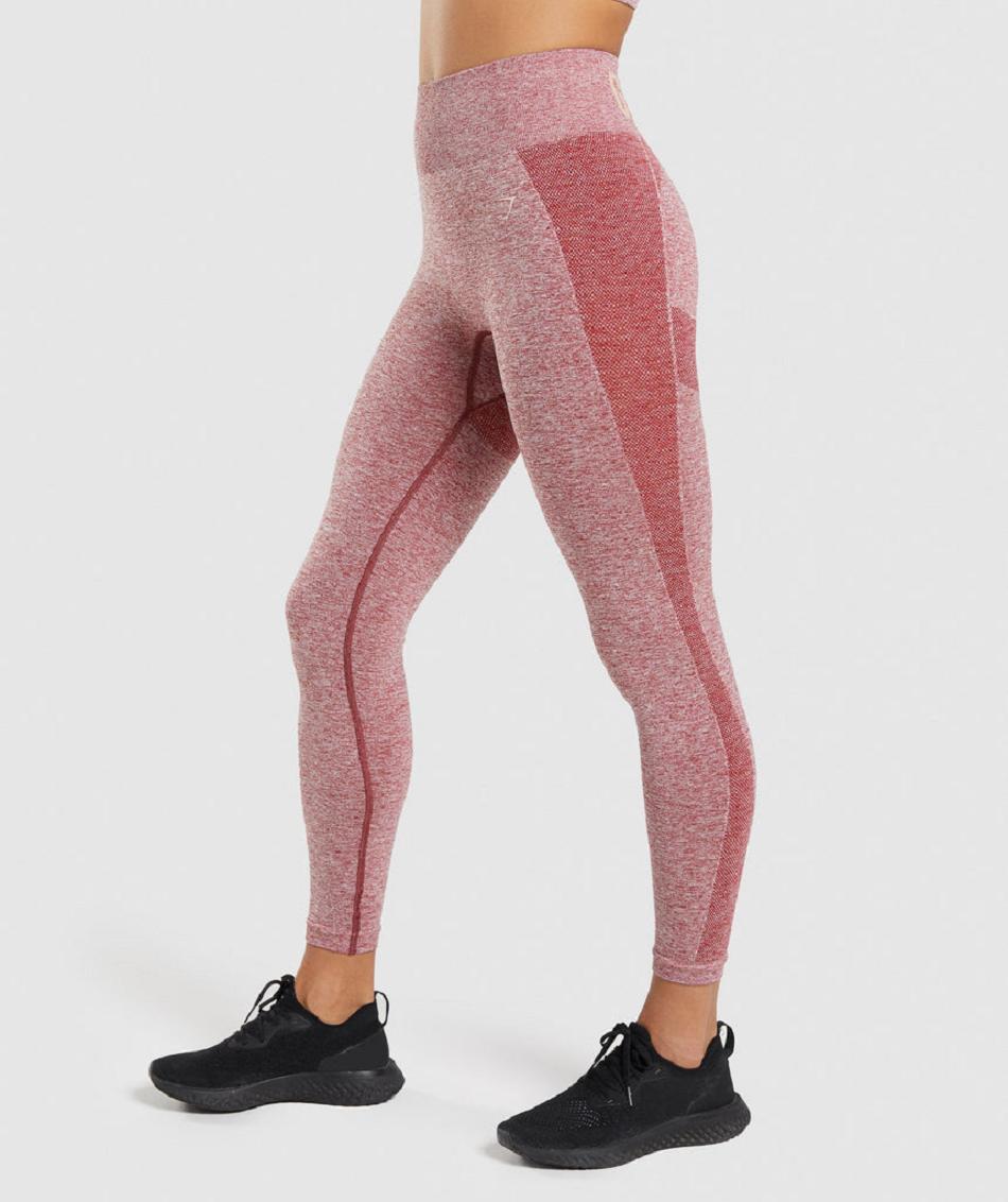 Leggins Gymshark Flex High Waisted Mujer Burdeos | CO 2919VRW